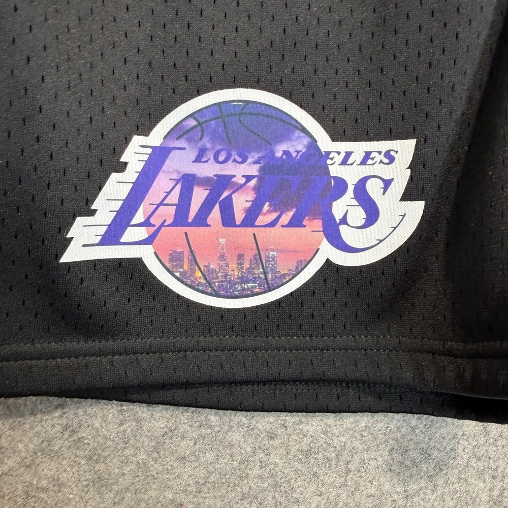 Pro Standard Los Angeles Lakers City Scape Sunset Mesh Shorts Large Heavyweight - Picture 4 of 16